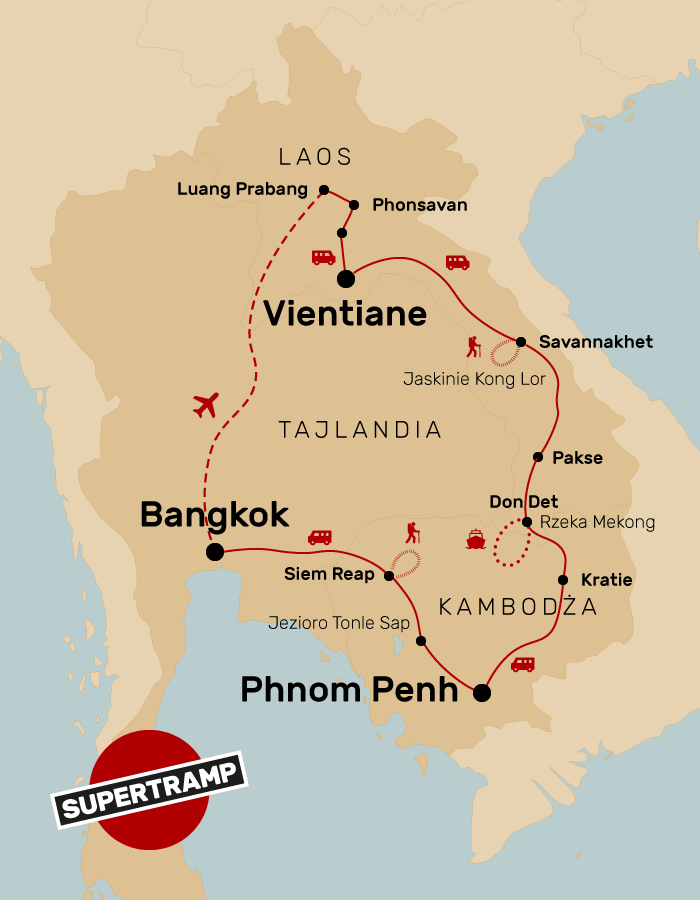 LAOS - KAMBODŻA